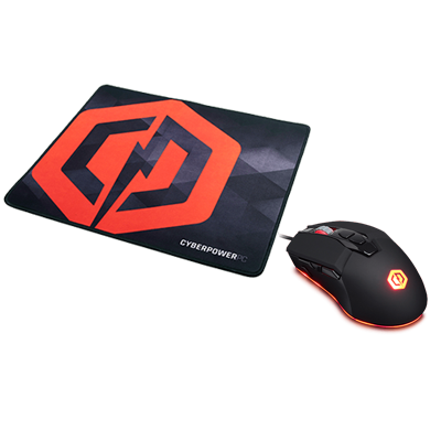 CyberPowerPC Elite M1 131 Gaming Mouse + FPS Mouse Pad Bundle