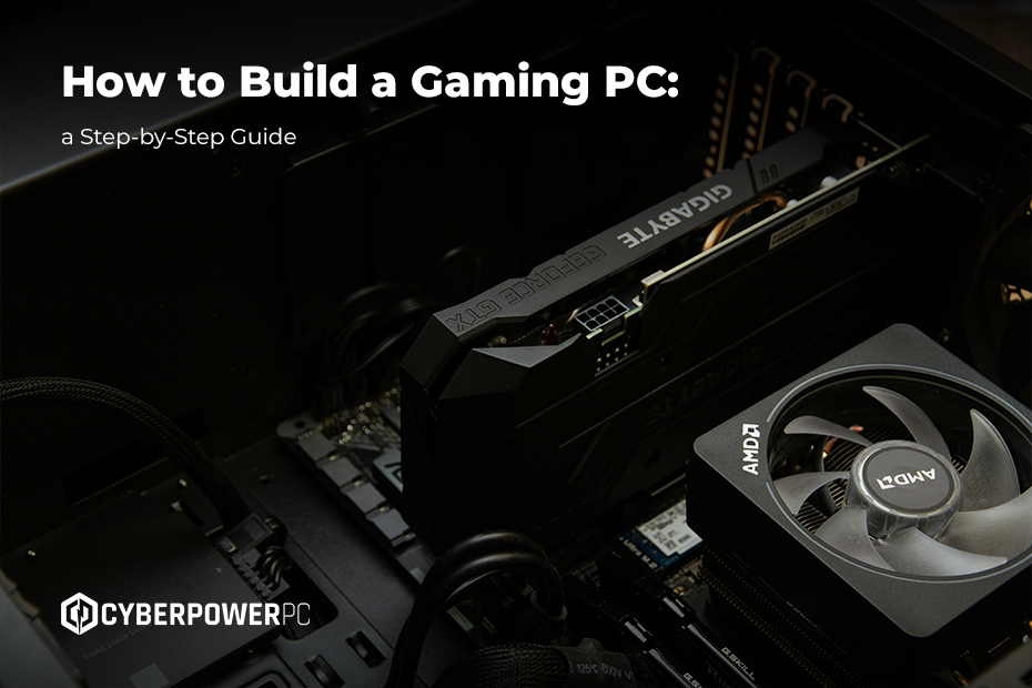 How to build a gaming PC image featuring GPU and fan