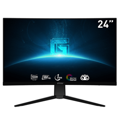 24" MSI G2422C 1MS 180Hz FHD 1080P HDMI / DP Curved VA & Adaptive-Sync Monitor