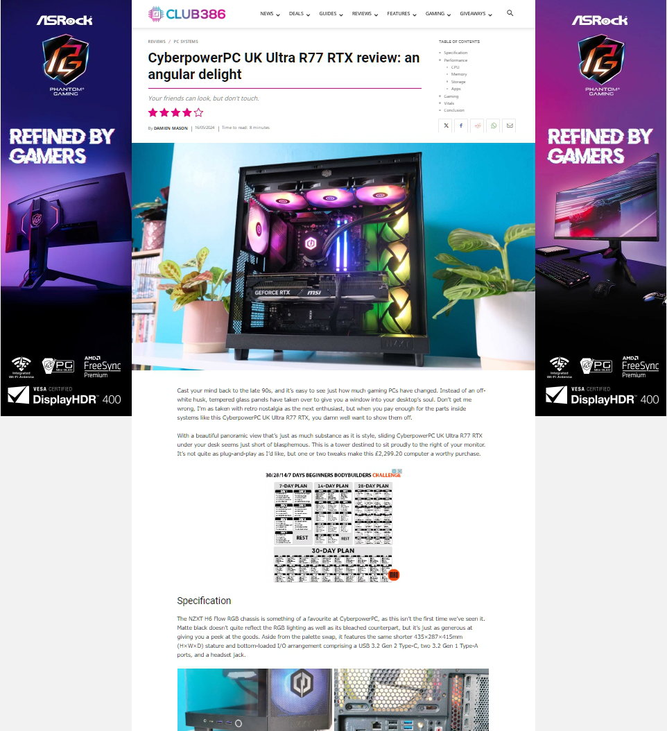 Club 386 Recommended Award