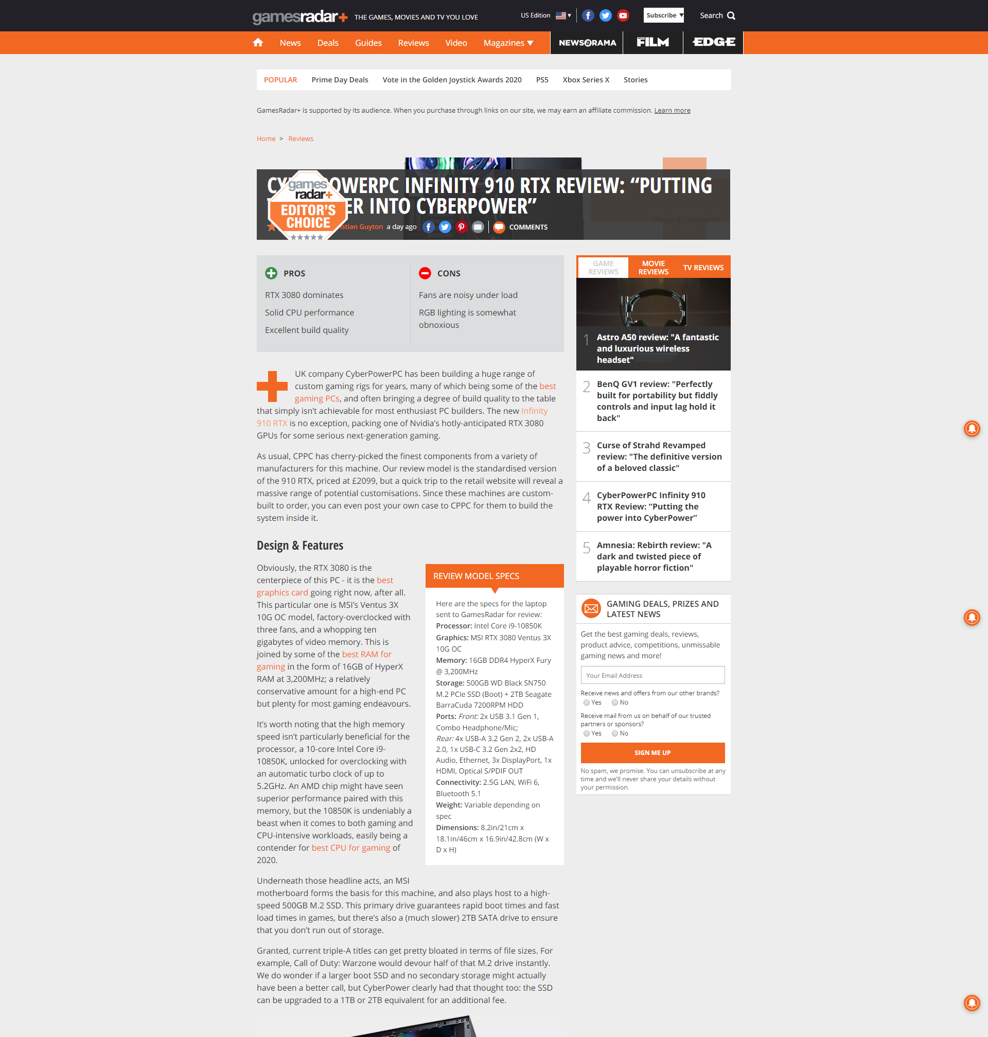 Editor's Choice Award