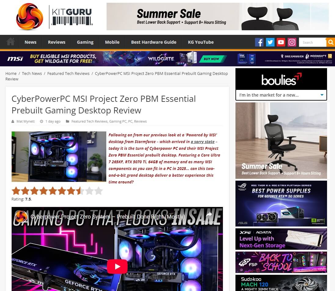 Worth Considering Award