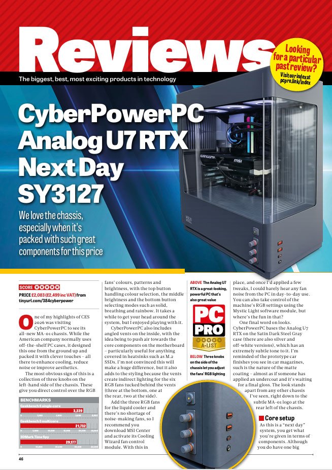 PC Pro A-list Award