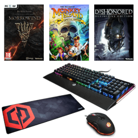 CyberPowerPC Black Friday Bundle (Mouse + Keyboard + Mouse Pad with x3 FREE Classic Games!)