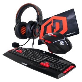 CyberPowerPC Casual Gaming Bundle (Includes Headset + Keyboard + Mouse + Mouse Pad)