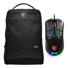 FREE MSI Essential Backpack + M99 Mouse when you purchase selected MSI Laptops