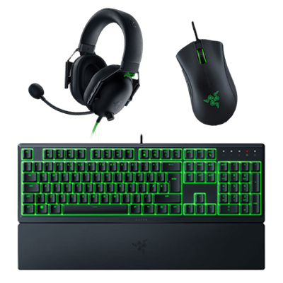 Razer Bundle (Razer BlackShark V2 X Gaming Headset + Razer Ornata V3 Keyboard + Razer DeathAdder Gaming Mouse)