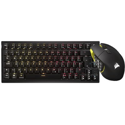 Corsair Enthusiast Gaming Bundle (Includes Scimitar Elite SE Wireless Mouse + K65 Plus Tactile Wireless Keyboard)