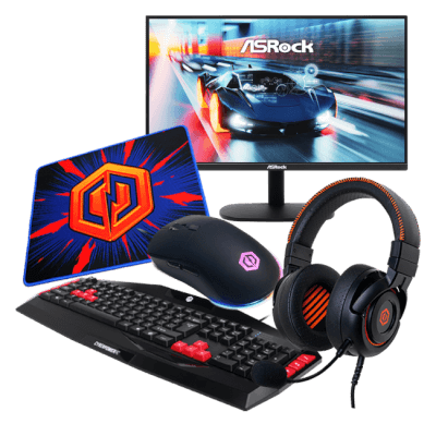 CyberPowerPC Enthusiast Gaming Bundle (Includes 1080P Monitor + Headset + Keyboard + Mouse + Mouse Pad)