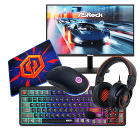 CyberPowerPC Enthusiast Gaming Bundle (Includes 1080P Monitor + Headset + Keyboard + Mouse + Mouse Pad)