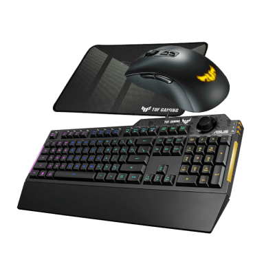  ASUS TUF Gaming Bundle (Includes M3 Wired Mouse + K1 Wired Keyboard + P1 Mouse Pad) 