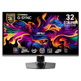 £200 OFF! 31.5 MSI MPG 321URX QD-OLED 0.03MS 240Hz UHD 4K HDMI / DP / USB-C Flat G-Sync Monitor