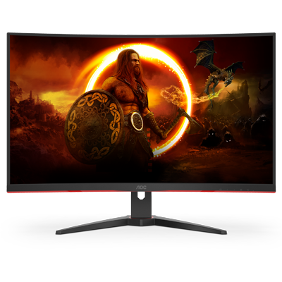 31.5" AOC C32G2ZE/BK 1MS 240Hz FHD 1080P HDMI / DP Curved VA & Freesync Monitor