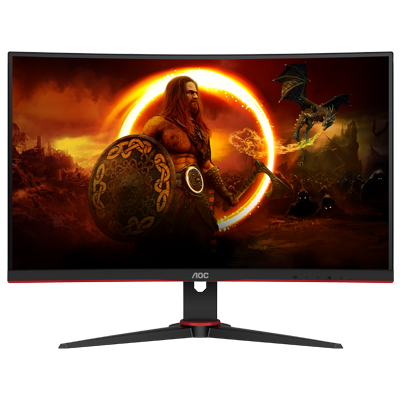 27" AOC C27G2ZE/BK 0.5MS 240Hz FHD 1080P HDMI / DP Curved VA & FreeSync Premium Monitor