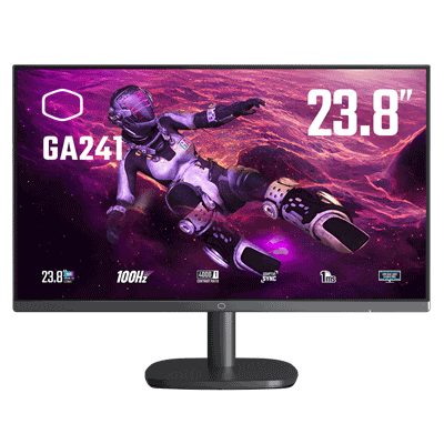 23.8" Cooler Master GA241 1MS 100Hz FHD 1080P Flat VA & FreeSync Monitor