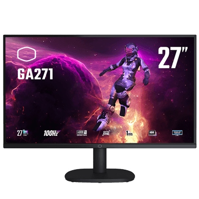 27" Cooler Master GA271 1MS 100Hz WQHD 1440P Flat VA & FreeSync Monitor