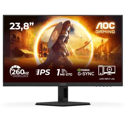 AOC 23.8" AGON 24G4ZRE 0.3MS 260Hz FHD 1080P Flat Fast IPS Adaptive Sync & G-Sync Compatible Monitor