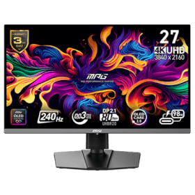 26.5 MSI MPG 272URX QD-OLED 0.03MS 240Hz UHD 4K Flat G-Sync Compatible Monitor
