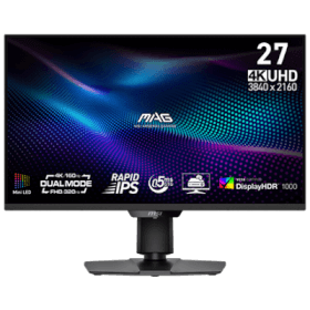 MSI 27 MAG 274UPDF E16M 0.5MS 160Hz UHD 4K / 320Hz FHD Flat Fast IPS, Adaptive Sync Dual Frame Monitor (VESA Certified DisplayHDR™ 1000)