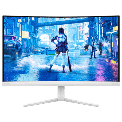 Philips Evnia 5000 27" 27M2C5201L/00 1MS 180Hz FHD 1080P Curved Fast VA & FreeSync White Monitor w/ Ambiglow