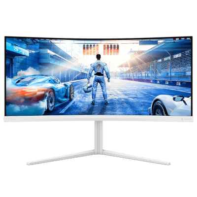 Philips Evnia 5000 34" 34M2C5501A/00 1MS 180Hz WQHD 1440P Curved Fast VA G-Sync & FreeSync Premium White Monitor w/ Ambiglow