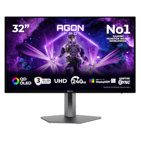 AOC 31.5 AGON PRO AG326UZD2 0.03MS 240Hz UHD 4K QD-OLED Adaptive Sync & G-Sync Compatible Monitor
