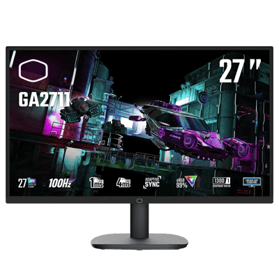 Cooler Master 27" GA2711 1MS 100Hz QHD 1440P Flat IPS Monitor