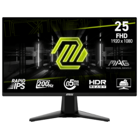 MSI 24.5 MAG 255F E20 0.5MS 200Hz FHD 1080P Flat Fast IPS & AMD FreeSync™ Premium Monitor