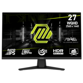 MSI 27 MAG 274QF 0.5MS 180Hz WQHD 1440P Flat Fast IPS & Adaptive Sync Monitor