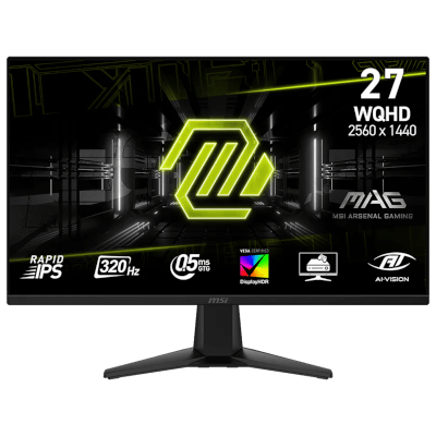 MSI 27" MAG 275QF X32 0.5MS 320Hz WQHD 1440P Flat Fast IPS FreeSync™ Premium Monitor