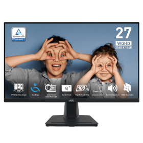 27 MSI PRO MP275Q 1MS 100Hz WQHD 1440P HDMI / DP Flat IPS Monitor