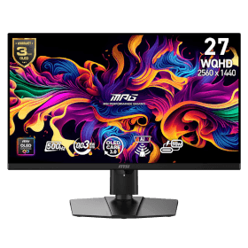MSI 26.5 MPG 271QR QD-OLED X50 0.03MS 500Hz WQHD 1440P Flat QD-OLED & FreeSync™ Premium Pro Monitor