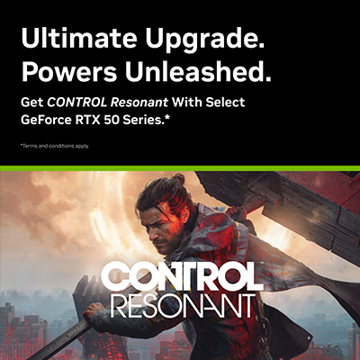 Get CONTROL Resonant with select GeForce RTX 50 Series