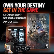 Get a copy of Q1'26 AMD Crimson Desert Game Bundle when you buy any system with select AMD products