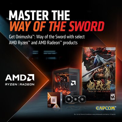 Get Onimusha™: Way of the Sword with select AMD Ryzen™ and Radeon™ products
