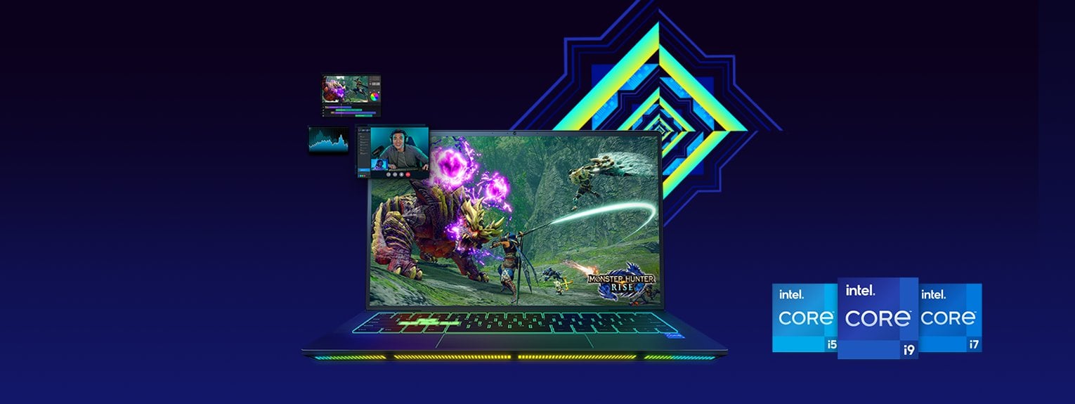A 12th Gen Intel® Core processor Gaming laptop 