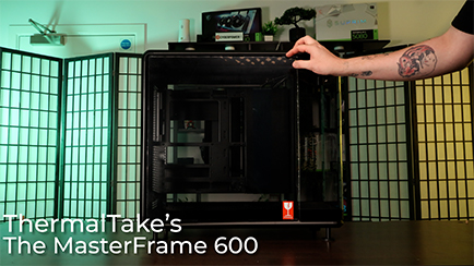 How to open the side panel on the Masterframe 600