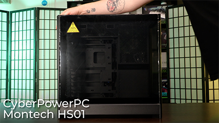 How to open the side panel on the Montech HS01