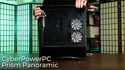 How to open the side panel on the Prism Panoramic