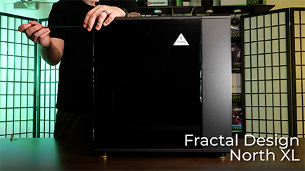 How to open the side panel on the Fractal Design North XL