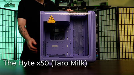 How to open the side panel on the Hyte x50